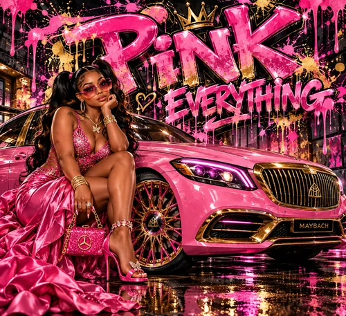 Pink Everything, graphic design by Coach Gizmo