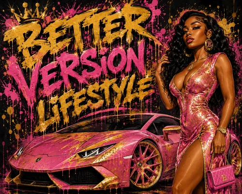 Better Version Lifestyle (Pink), graphic design by Coach Gizmo