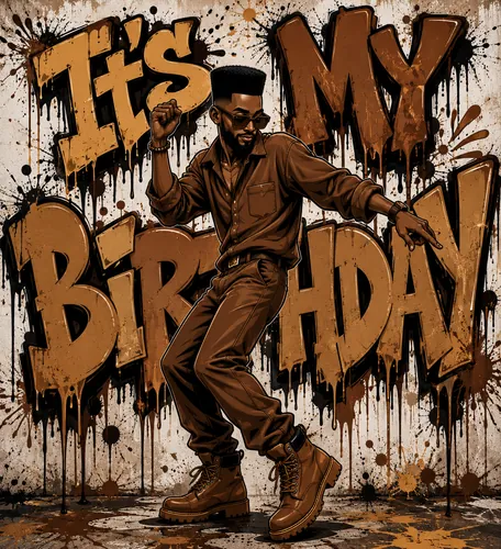 It's My Birthday graphic design by Coach Gizmo